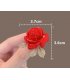 XSB283 - Fashionable Red Rose Brooch